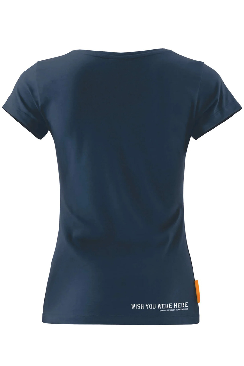 T-shirt V-hals vogeltjes Wish you were here... - Afbeelding 2