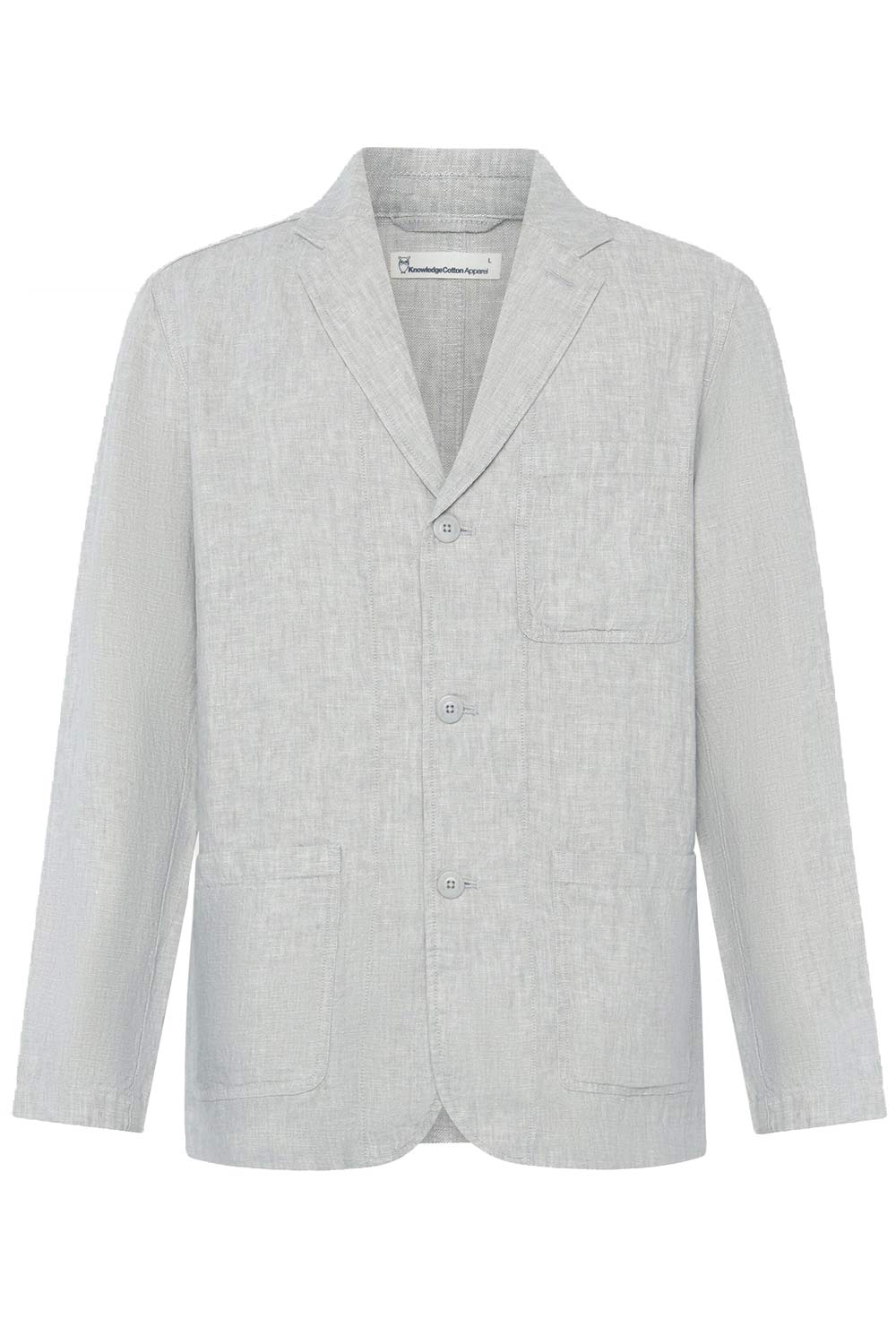 Linnen blazer lichtgrijs