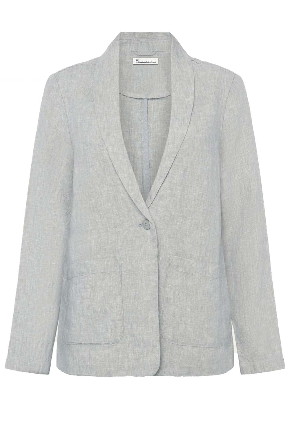 Linnen blazer lichtgrijs