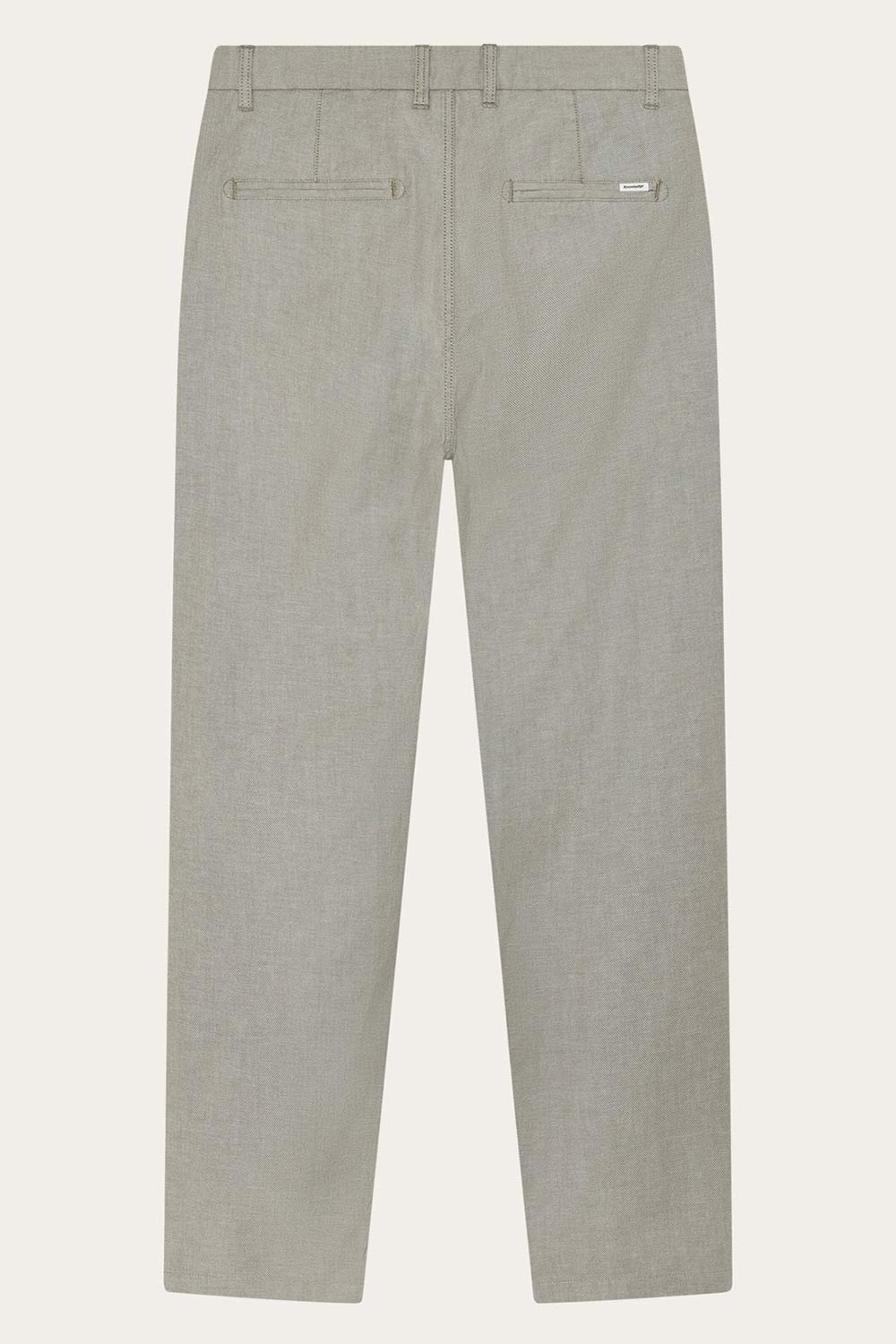 Chinobroek twill biokatoen olijf melange - Afbeelding 2