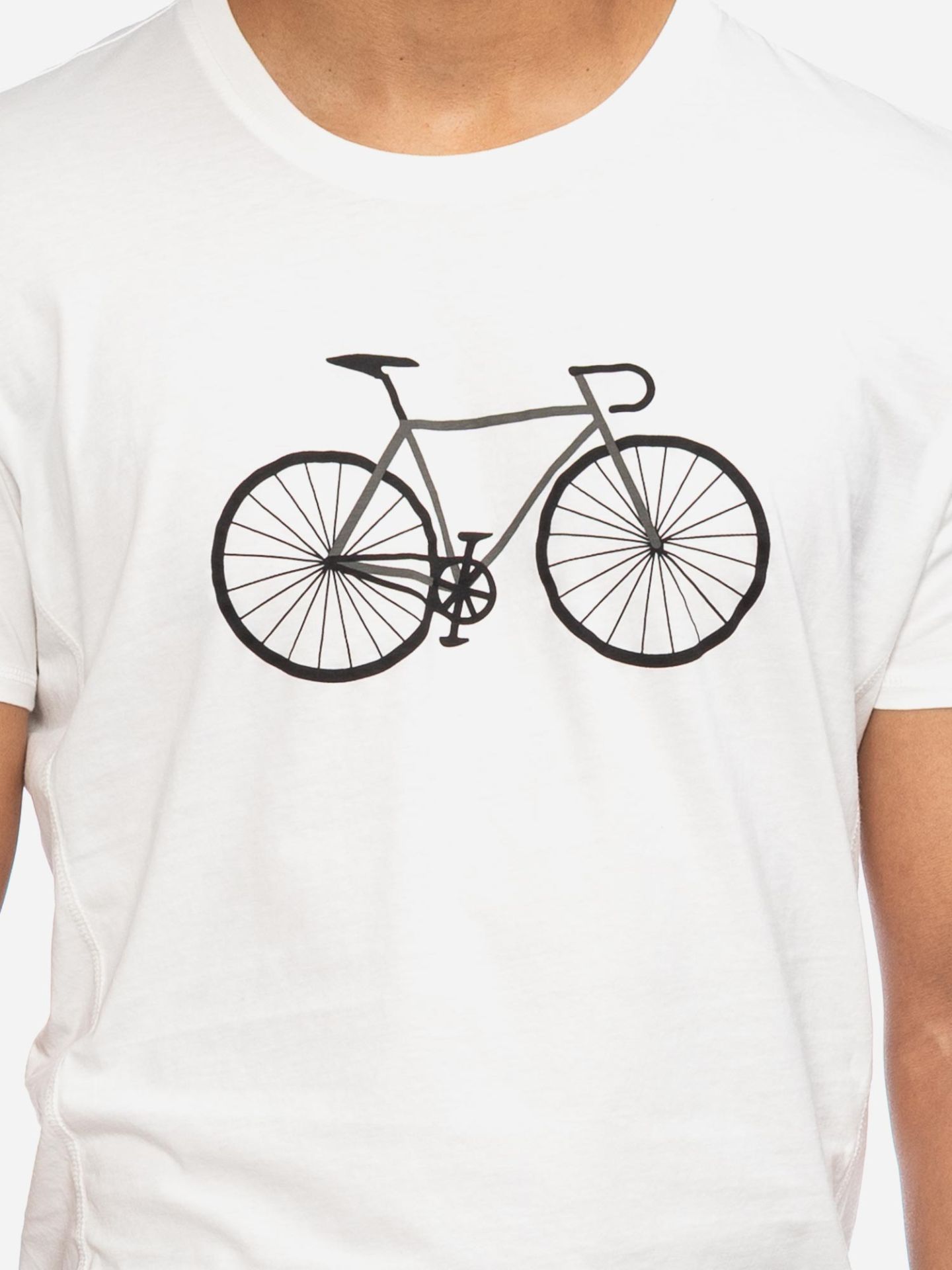 T-shirt bike wit - Afbeelding 3