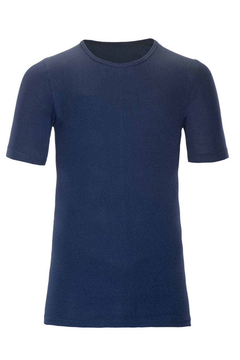 Korte mouwen T-shirt 100% biokatoen marineblauw