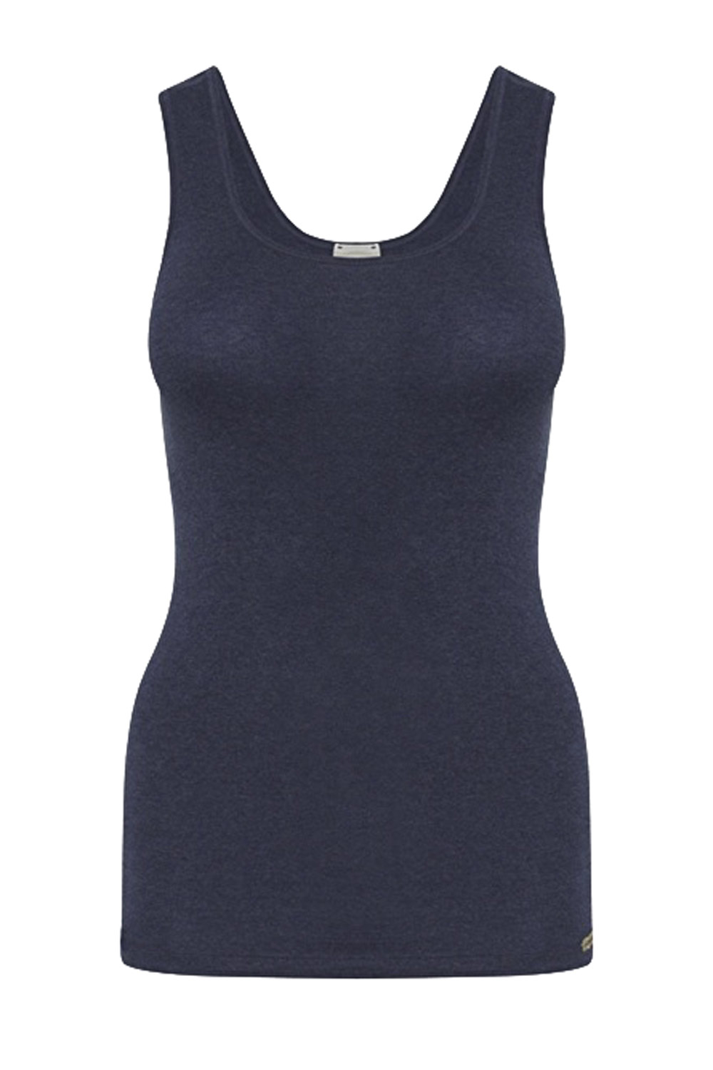 Hemdje blauw melange biokatoen