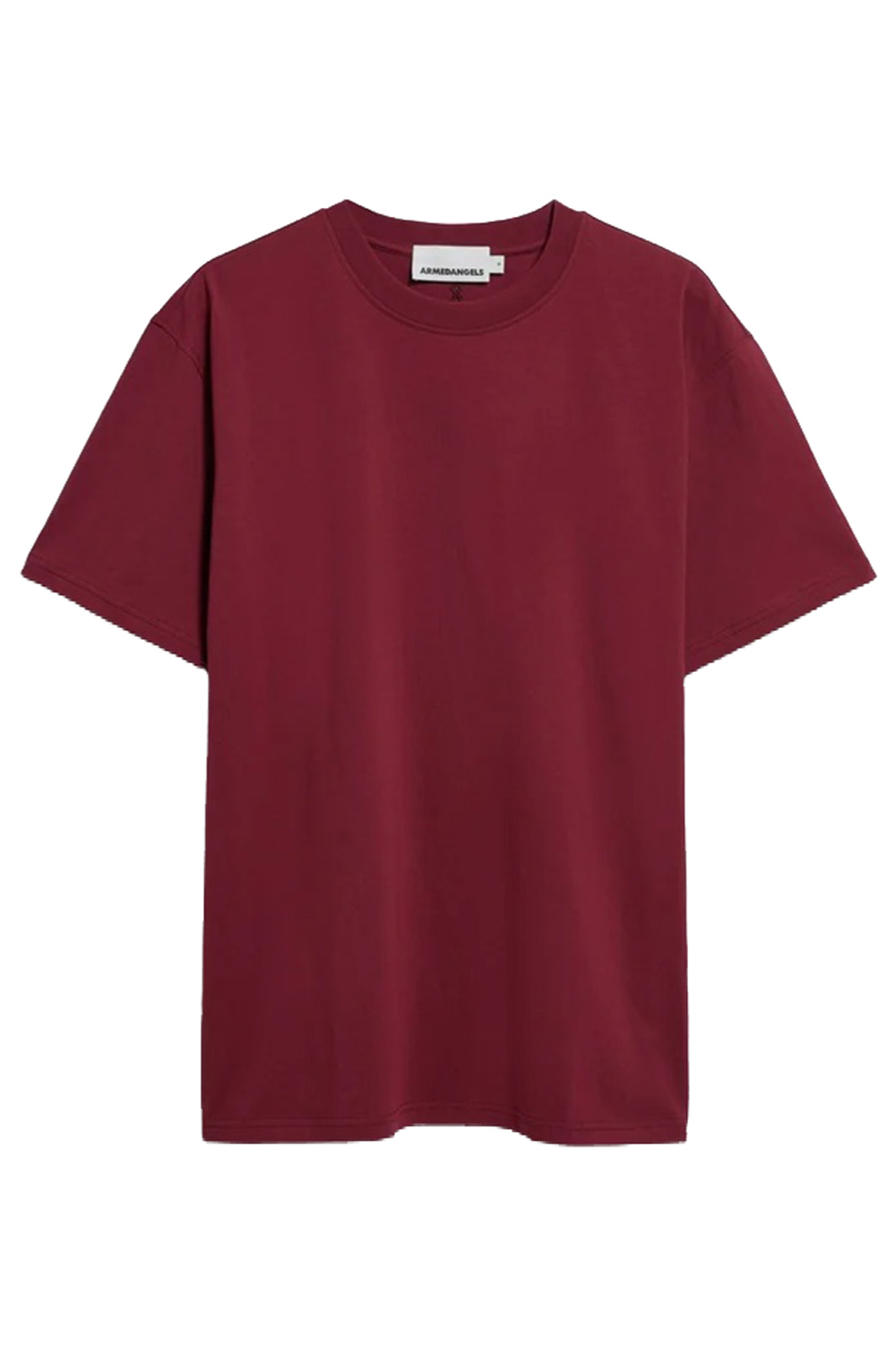 Ruimvallend T-shirt bordeaux