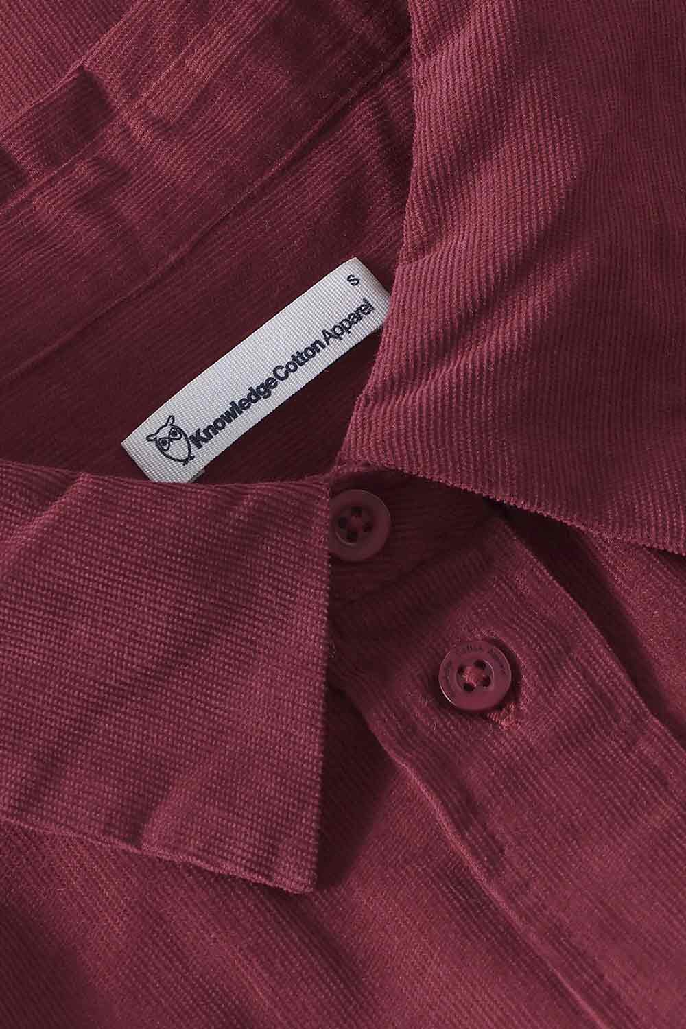 Babyrib blouse bordeaux - Afbeelding 3