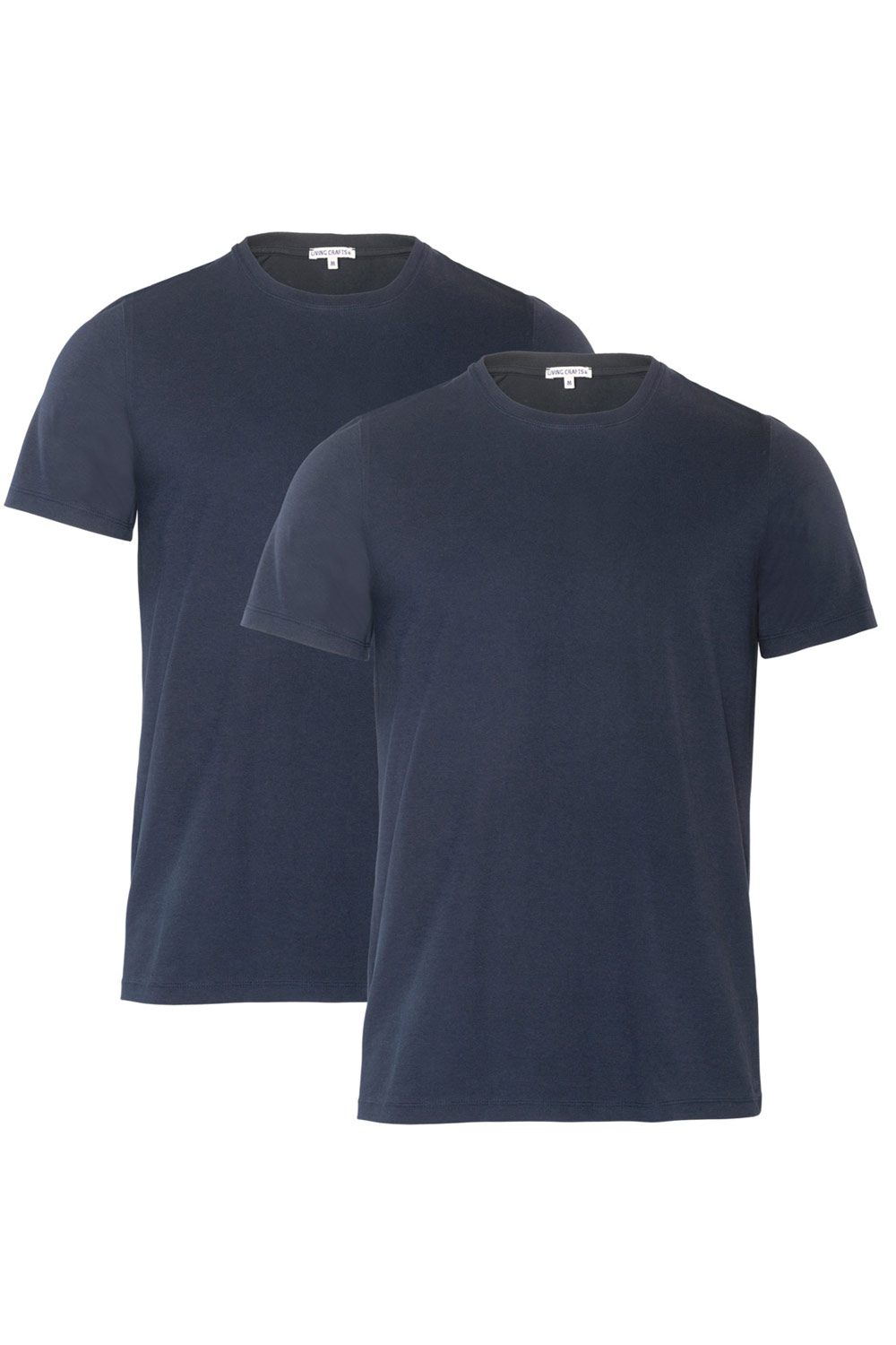 Donkerblauw t-shirt 2-pack ronde hals