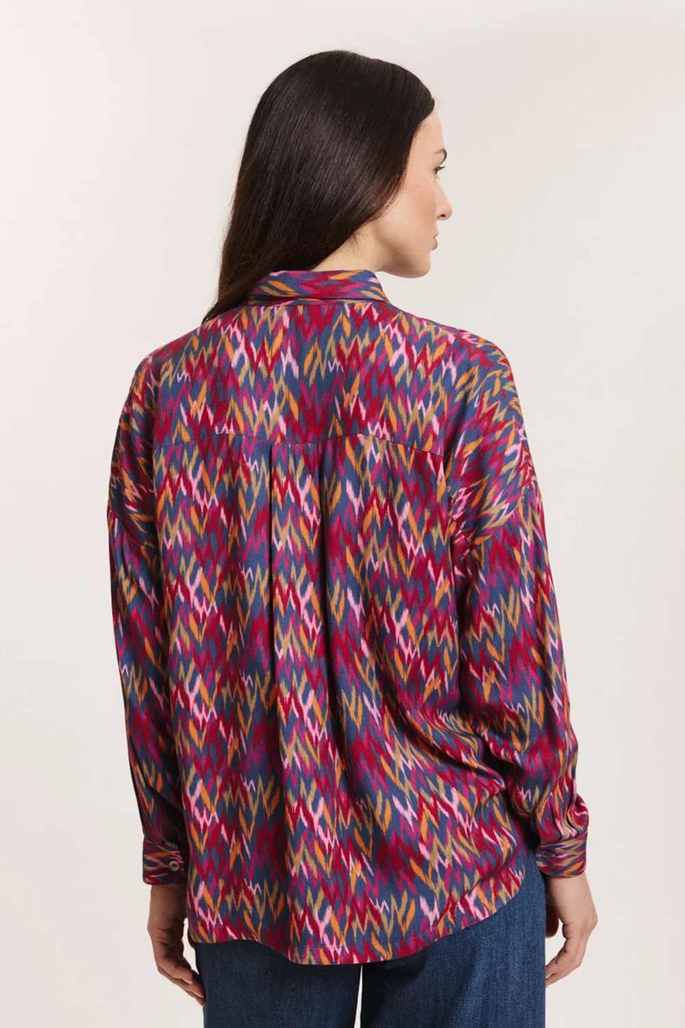 Blouse Ecovero ikat - Afbeelding 3