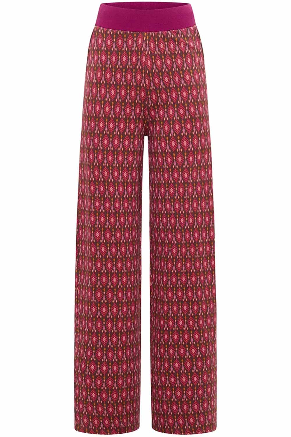 Jacquard broek bladeren