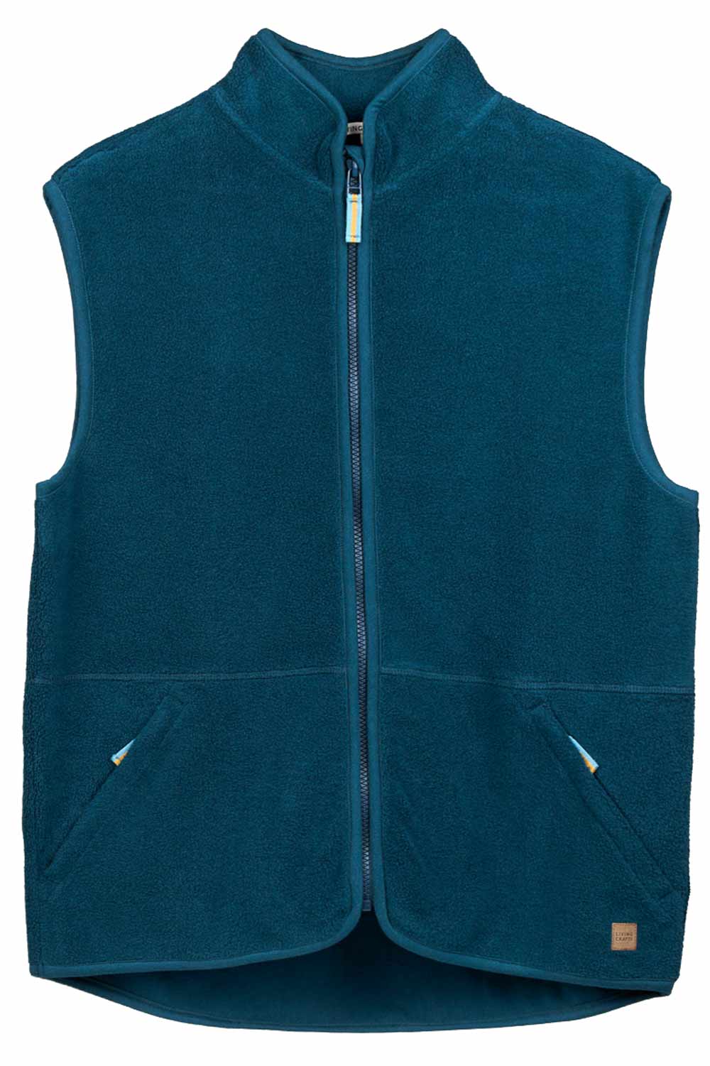 Fleecevest biokatoen petrol
