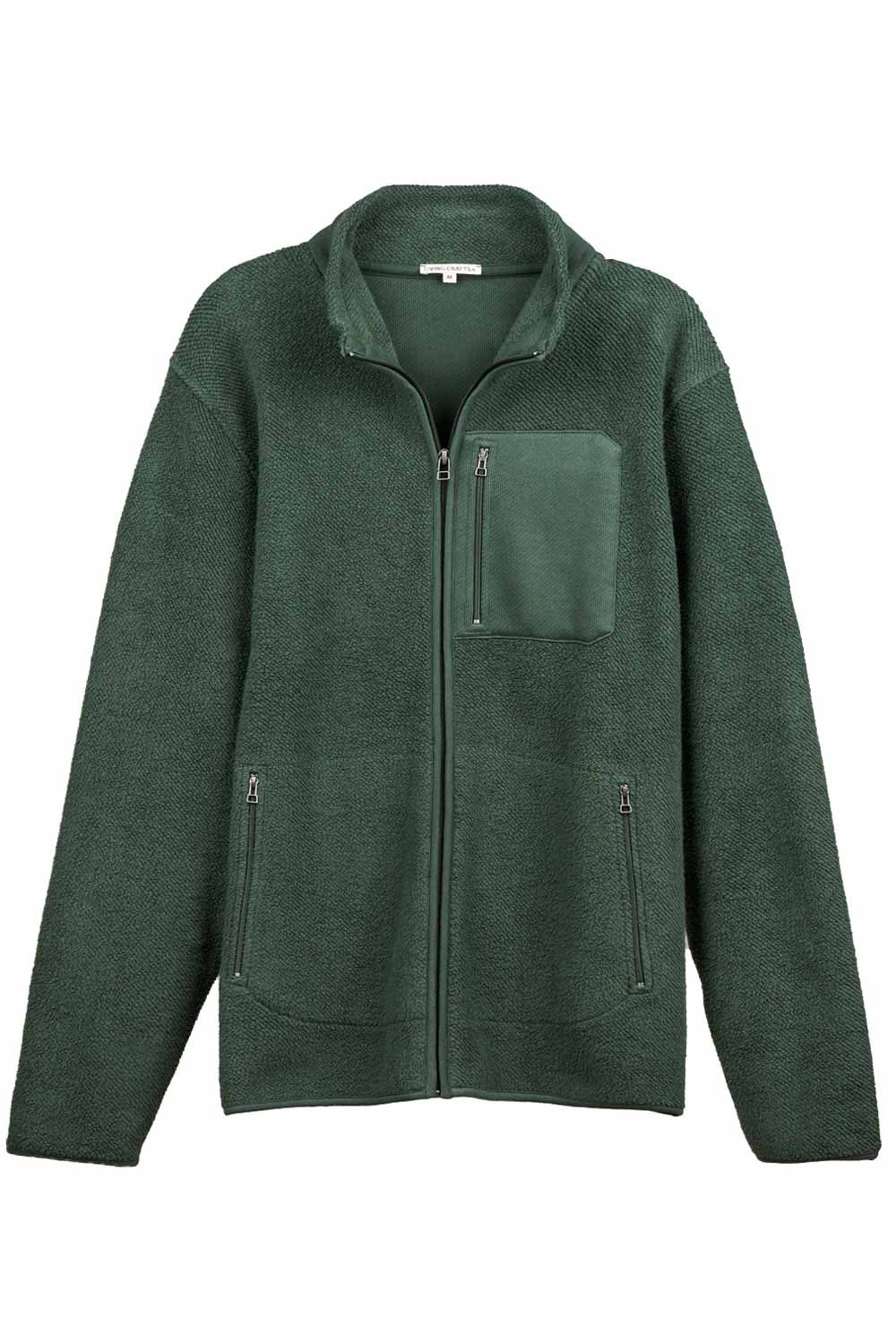 Biokatoenen fleecevest groen