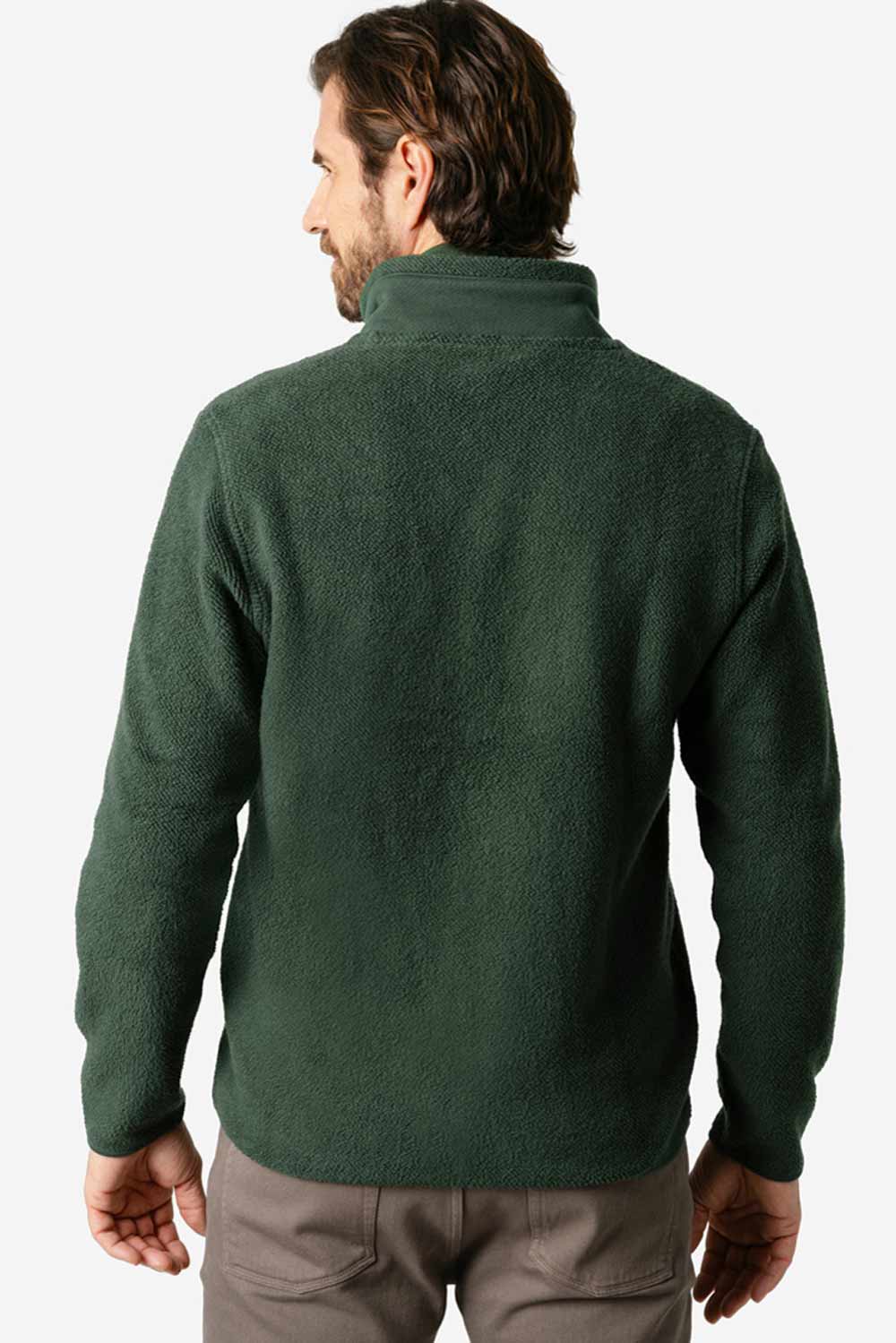 Biokatoenen fleecevest groen - Afbeelding 3